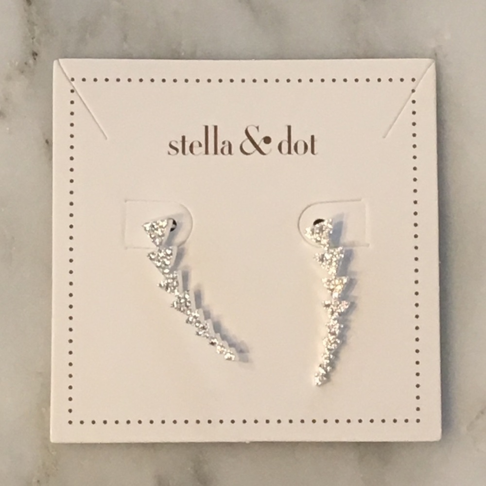 Pave Triangle Path Ear Climber -Stella & Dot